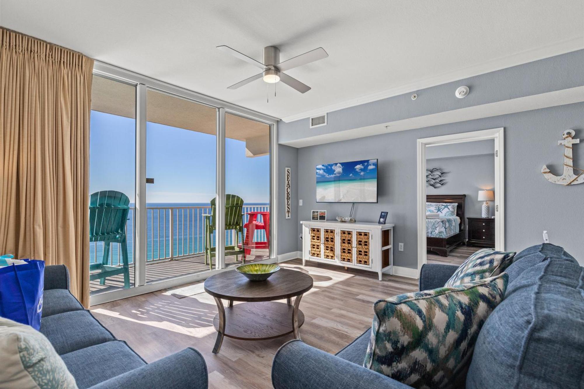 Tidewater Escape: 1Br/2Ba Beachfront Condo, Sleeps 6, Gulf Views & Comfort! 파나마 시티 외부 사진