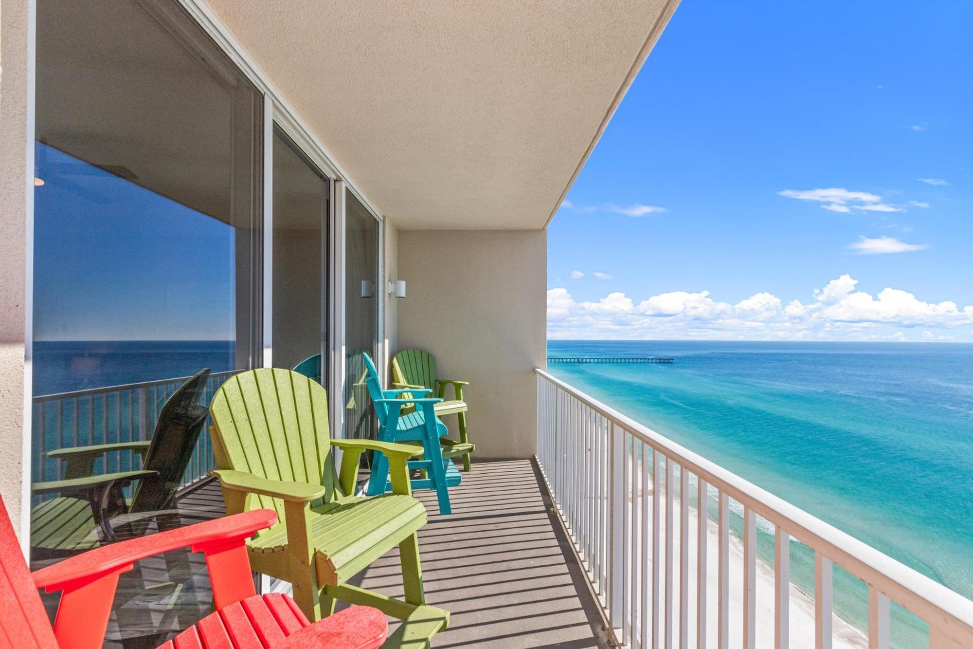 Tidewater Escape: 1Br/2Ba Beachfront Condo, Sleeps 6, Gulf Views & Comfort! 파나마 시티 외부 사진